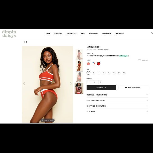 BRAND NEW DIPPIN DAISY’S BIKINI TOP - Picture 6 of 6